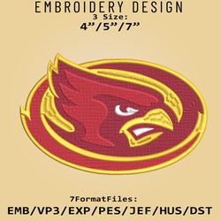 NCAA Iowa State Cyclones Logo, Embroidery design, NCAA Iowa State Cyclones, Embroidery Files, Machine Embroider Pattern