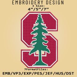 Stanford Cardinal NCAA Logo, Embroidery design, Stanford Cardinal NCAA, Embroidery Files, Machine Embroider Pattern