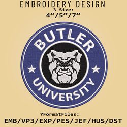 NCAA Butler Bulldogs Logo, Embroidery design, NCAA Butler Bulldogs, Embroidery Files, Machine Embroider Pattern
