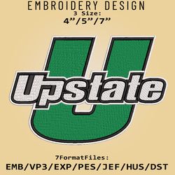NCAA South Carolina Upstate Spartans Logo, Embroidery design, Spartans NCAA, Embroidery Files, Machine Embroider Pattern