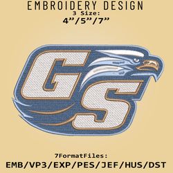 Georgia Southern Eagles NCAA Logo, Embroidery design, NCAA Eagles, Embroidery Files, Machine Embroider Pattern