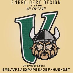 NCAA Cleveland State Vikings Logo, Embroidery design, Cleveland State NCAA, Embroidery Files, Machine Embroider Pattern