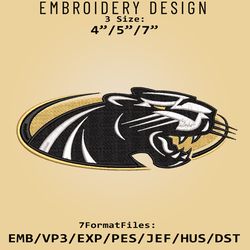 NCAA Milwaukee Panthers Logo, Embroidery design, Milwaukee Panthers NCAA, Embroidery Files, Machine Embroider Pattern