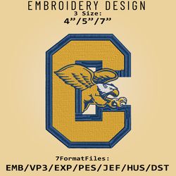 NCAA Canisius Golden Griffins Logo, Embroidery design, NCAA Canisius Golden, Embroidery Files, Machine Embroider Pattern