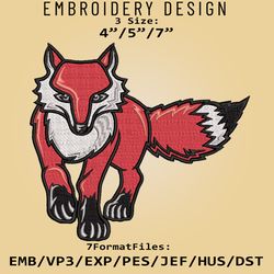 Marist Red Foxes NCAA Logo, Embroidery design, Marist Red Foxes NCAA, Embroidery Files, Machine Embroider Pattern