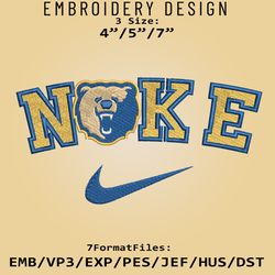 Nik.e Morgan State Bears Logo, Embroidery design NCAA, NCAA Morgan State, Embroidery Files, Machine Embroider Pattern