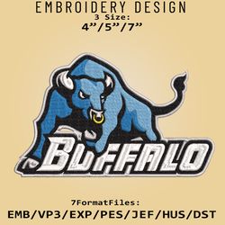 Buffalo Bulls Logo NCAA, Embroidery design, Buffalo Bulls NCAA, Embroidery Files, Machine Embroider Pattern
