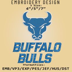 Buffalo Bulls Logo NCAA, Embroidery design NCAA, Buffalo Bulls, Embroidery Files, Machine Embroider Pattern