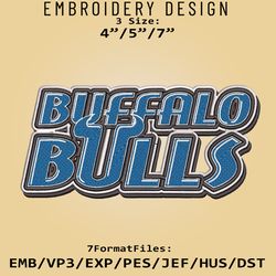 NCAA Buffalo Bulls Logo, NCAA Embroidery design, Buffalo Bulls, Embroidery Files, Machine Embroider Pattern