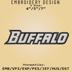 NCAA Buffalo Bulls Logo, Embroidery design, NCAA Buffalo Bulls, Embroidery Files, Machine Embroider Pattern