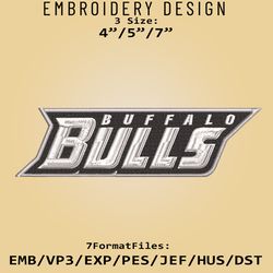 NCAA Buffalo Bulls Logo, Embroidery design, Buffalo Bulls NCAA, Embroidery Files, Machine Embroider Pattern