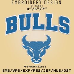 NCAA Buffalo Bulls Logo, Embroidery design NCAA, Buffalo Bulls, Embroidery Files, Machine Embroider Pattern