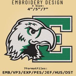 NCAA Eastern Michigan Eagles Logo, Embroidery design NCAA, Eastern Michigan, Embroidery Files, Machine Embroider Pattern
