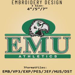 Eastern Michigan Eagles NCAA Logo, NCAA Embroidery design, Eastern Michigan, Embroidery Files, Machine Embroider Pattern