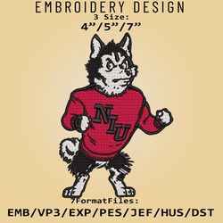 Northern Illinois Huskies NCAA Logo, NCAA Embroidery design, Illinois, Embroidery Files, Machine Embroider Pattern