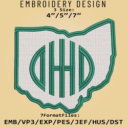 Ohio Bobcats Logo NCAA, Embroidery design NCAA, Ohio Bobcats, Embroidery Files, Machine Embroider Pattern