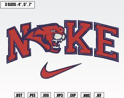 Nike Houston Cougars Embroidery Designs,NCAA Embroidery Designs,NCAA Machine Embroidery Pattern,Instant Download