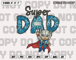Thor Dad Embroidery Design,Hot Movie Fathers Day Design, Funny Father's Day Design, Instant Download