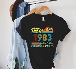 40th Birthday Shirt,Vintage 1983 T shirt,40th Birthday Gift For Men,Daughter Gift from Dad,Turning 40 Tee,1983 Vintage T