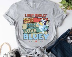 Really Love Bluey Shirt, Bluey Family Matching Shirt, Bluey Birthday Shirt, Funny Bingo Bluey Shirt, Muffin Heeler Shirt