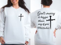 God's Mercy is Bigger Than Any Of Your Mistakes SVG, PDF, PNG, Trendy svg, Bible Verse Svg