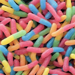 Gummy Worms Candy Pattern Tileable Repeating Pattern