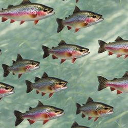 Rainbow Trout 42 Pattern Tileable Repeating Pattern