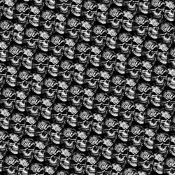 Skull Carbon Fiber Pattern Tileable Repeating Pattern