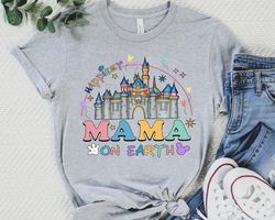 Happiest MAMA On Earth Shirt, Disney Castle Tee, Mother's Day Gift Tee, Cute Gift For Mom, Disneyland Family Party Gift,