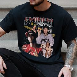 Eminem unisex T-Shirt, Rapper Homage Graphic Unisex T-Shirt, Singer Sweatshirt, Eminem Retro 90's Fans shirt Gift for Ra