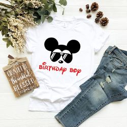 Birthday Boy and Birthday Squad Mickey Minnie Family Group Shirts Birthday Party Disney Family