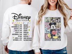 Vintage Disneyland Eras Tour Mickey Mouse Sweatshirt, Mickey And Friends Shirt, Retro Walt Disneyworld, Disney Eras Tour