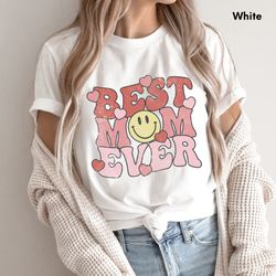 Retro Best Mom Ever Shirt,Smiley Face Mama Shirt,Mother's Day Gift,Mama T-shirt,Distressed mama Shirt,Mothers Day Shirt,