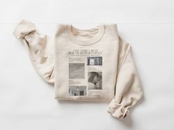 The Tortured Poets Department Crewneck, TS New Album Sweatshirt Gift for Swiftie Fan, Ts New Album Shirt, TTPD Merch