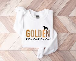 Golden Mama Sweatshirt, Golden Retriever Sweatshirt, Dog Crewneck, Dog Owner Clothing, Golden Dog Sweater, Dog Lover Gif