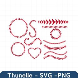 Softball stitching svg, baseball stitching svg, cutting file, stitching svg, all stars svg, eps, dxf, png, cricut