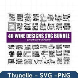 Wine Svg Bundle, Wine Svg, Alcohol Svg Bundle, Wine Glass Svg, Funny Wine Sayings Svg, Wine Quote Svg, Wine Cut Files, F