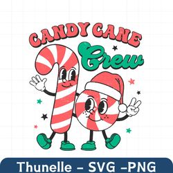 Cute Candy Cane Crew Christmas SVG
