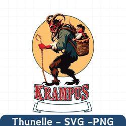 Krampus Baby Sitting Service Horror Christmas SVG File