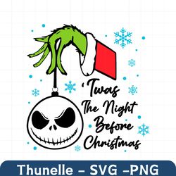 The Night Before Christmas Grinch Hand Svg