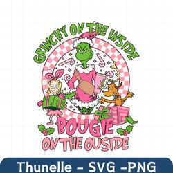 Grinchy On The Inside Christmas Friends SVG For Cricut Files