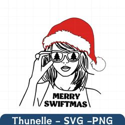 Retro Festive Merry Swiftmas SVG