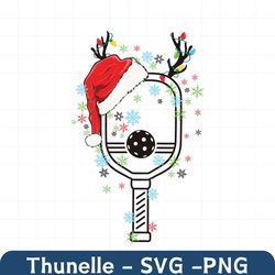 Funny Christmas Pickleball Player SVG Digital Cricut File