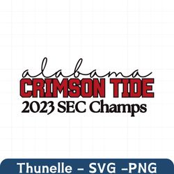 Alabama Crimson Tide SEC Champs SVG