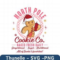 North Pole Cookie Co Baked SVG