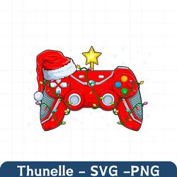 Retro Christmas Game Controller PNG