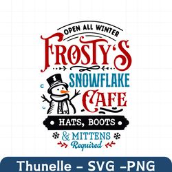 Open All Winter Frosty Snowflake SVG