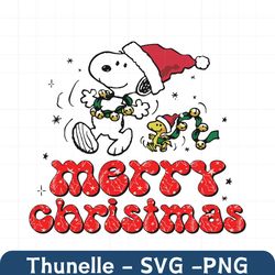 Funny Snoopy Woodstock Merry Christmas SVG Cricut Files