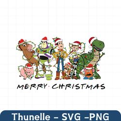 Toy Story Christmas Charatcers PNG Sublimation Design