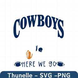 Dallas Cowboys Snoopy Here We Go SVG